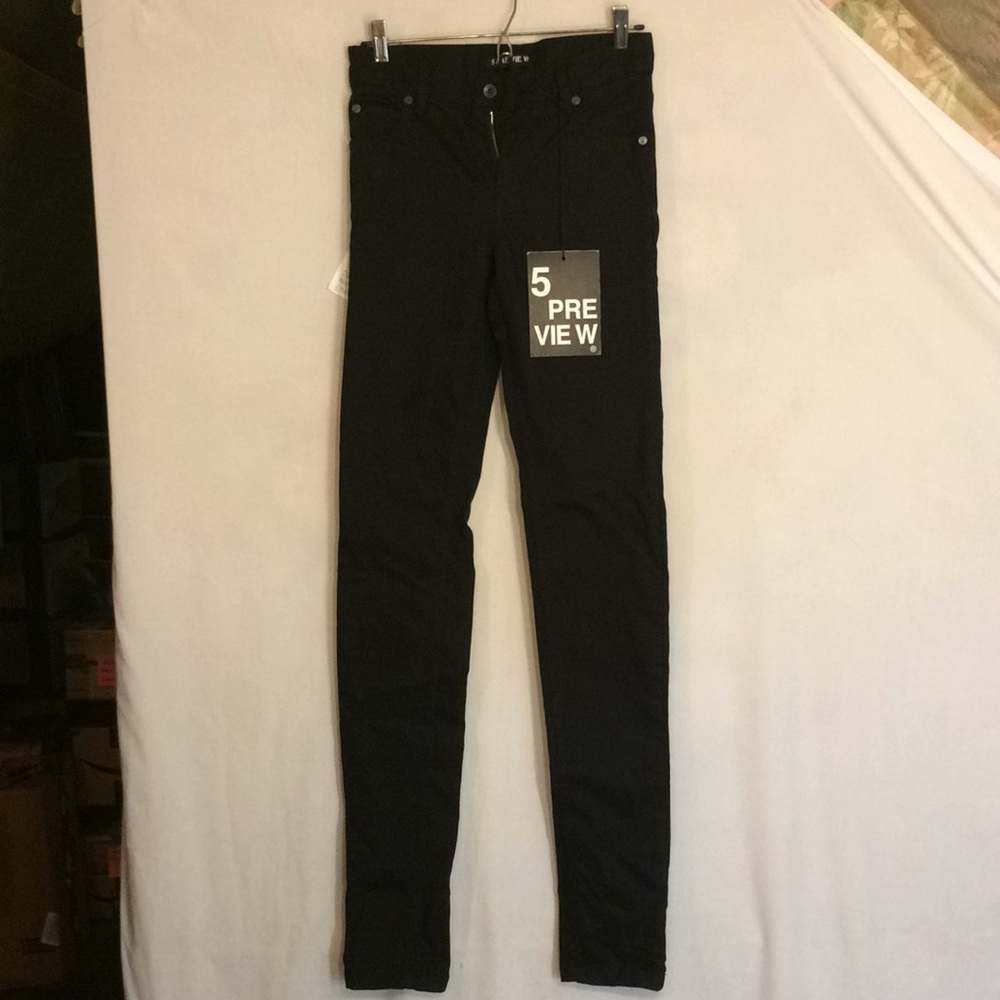 NWT Black Straight Leg Jeans from 5preview, Sz 27